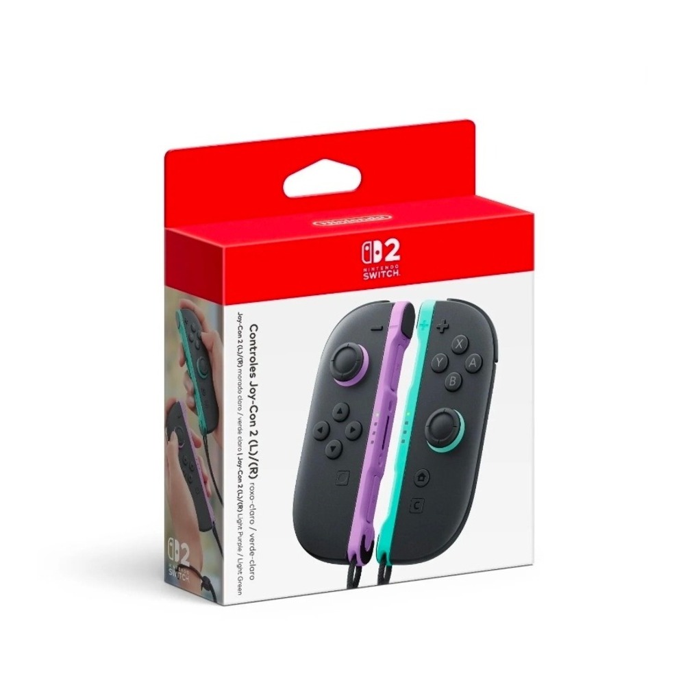Nintendo Switch 2 Joy-Con 2 Controller Light Purple Light Green